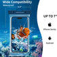 UNBREAKcable Waterproof Phone Pouch-2 Pack IPX8 Waterproof Phone Case for iPhone 16 15 14 13 12 11 Pro Max & Samsung S25 S24-Dry Bag & Travel Essentials for Beach, Pool, Kayak & Cruise-7" Black+Blue