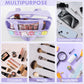 Snack Bag for Travel - Chenille Letter Clear Makeup Bag, Large Preppy Patch Snack Cosmetic Bag with Handle and Zipper, Cute Makeup Pouch Nylon&PVC Waterproof Toiletry Organizer Storage for Women Girls
