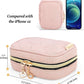 Teamoy Mini Jewelry Travel Case, Storage Organizer Bag for Earrings, Necklace, Rings, Misty Rose