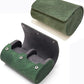 Longjet Watch Roll Travel Case for Men Portable Watches Organizer Box with Removable Velvet Pillow Holder (2 Slot Denim Green)