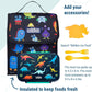 Wildkin Kids Insulated Lunch Bag – Reusable, Ideal for Hot/Cold Snacks, School & Travel - Monsters