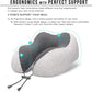 MLVOC Travel Pillow 100% Pure Memory Foam Neck Pillow, Comfortable & Breathable Cover, Machine Washable, Airplane Travel Kit with 3D Sleep Mask, Earplugs, and Luxury Bag,Standard (Grey)