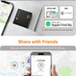 NOVOO Air Locator Tag (iOS Only) Wallet Tracker Card with Apple Find My, Smart Card Bluetooth Tracker, 6 Years Battery, IP68 Waterproof, Keys Finder and Item Locator for Keys, Bags, Passport(BK)