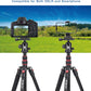 BONFOTO B690A Camera Tripod for Travel,Lightweight Aluminum Portable DSLR Tripod with 360 Degree Ball Head and Carry Bag, Camera Stand for Ring Light & Canon Nikon Sony DSLR