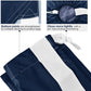 HOMEST 2 Pack XL Wash Me Travel Laundry Bag with Strap, Dirty Garments Organizer, Large Enough to Hold 4 Loads of Clothes, Easy Fit a Hamper or Clothing Basket, Azure and Blue