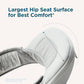 Ergobaby Alta Hip Seat All-Position Breathable Mesh Hip Seat & Carrier, Pearl Grey