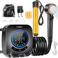 Upgraded Portable Shower with Heater, 1500W Immersion Heated, 8000mAh Rechargeable Camping Shower Pump with LED Display, IPX8 Waterproof Lightweight Outdoor Shower Pump Kit for Hiking