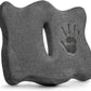 SUTERA Proper Posture Seat Cushion for Office Chair or Car Seat, Superior Memory Foam for Support and Back Pain Relief, Rubber Grips Underneath to Prevent Shifting (17.7x16x4.3 inches)
