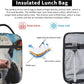 Cow Lunch Box for Kids Aldults, Realistic Animal Reusable Thermal Insulation Cooler Tote Bags, Black White Calf Pattern Insulated Bag for Student, School Picnic Camping Travel, Gifts
