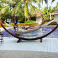 Lazy Daze Hammocks 11 FT Double Outside Hammock Quick Dry Olefin Fabric Hammock with Spreader Bar & Side Pocket for Outdoor Poolside Backyard 450 lbs Capacity, Khaki