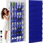 Unjumbly Over the Door Shoe Organizer with 40 Large Breathable Mesh Pockets, Space Saving Shoe Holder, Hanging Shoe Rack for Entryway Bedroom Closet Storage (Navy Blue, 40 Pockets)
