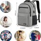 School Backpack for Teen Boys & Girls Students, 15.6 Inch Laptop Backpack with USB Charging Port - College Business Travel Bookbag, Grey