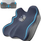 Seat Cushion, X-Large Memory Foam Office Chair Cushion, for Pressure Relief Sciatica & Pain Relief for Long Sitting Hours on Office/Home Chair, Car (Blue)