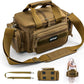 Goture Fishing Tackle Bag, 600D Water-Resistant Soft Side Crossbody Sling Bag for Men & Women,Small Gear Storage Tactical Bags for Saltwater & Freshwater,Fits 4 3600 Tackle Boxes (Not Included)