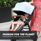 Baby Jogger City Mini GT2 Single Stroller Eco-Friendly Series Slate Fog Four-Way Use with Infant Car Seat Adapters Included