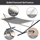 ANOW Double Hammock with Stand Included, 2 Person Hammock with Stand for Outside, 450 LBS Weight Capacity, Gray Cube