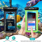 Hiearcool Waterproof Phone Pouch,Waterproof Phone Case for iPhone 16 15 14 13 Pro Max Plus up to 8.3",IPX8 Cellphone Dry Bag for Beach Cruise Travel Black&Olive Green-2Pack