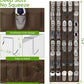 Unjumbly Over the Door Shoe Organizer with 40 Large Breathable Mesh Pockets, Space Saving Shoe Holder, Hanging Shoe Rack for Entryway Bedroom Closet Storage (Brown, 40 Pockets)