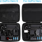 PellKing Hard Case for GoPro Hero 13/12/11/10/9/8/7/2018/6/5 Blcak/4 Silvery Action Camera, Accessories Carrying Storage Shoulder Bag With Strap for DJI Osmo Action 5/4/3 Insta360 Ace Pro