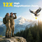 12x42 UHD Binoculars for Adults High Powered Waterproof Large View with Clear Vision & Compact Binocular Essentials for Hunting Camping Cruise Travel Bird Watching Sports