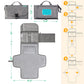 Kopi Baby Portable Diaper Changing Pad - Baby Diaper Changer Travel Bag with Wipes Pocket, Smart Design Portable Changing Mat, Infant Travel Station Kit, Gift for Newborn Girl & Boy - Grey, Premium