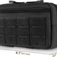 Tactical Molle Admin Pouch Utility Laser Cut EDC Tool Pouch Bag Horizontal Modular Pouches Include US Flag Patch and Keychain