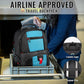YOREPEK 18.4 Laptop Backpack, Large Backpacks with USB Charger Port, TSA Friendly Flight Approved Weekend Carry on Backpack with Luggage Strap for Men and Women, Blue - Roamly