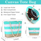 YOOLIFE Beach Bags for Women - Travel Canvas Beach Tote, Pool Waterproof Bag, Travel Essentials, Gifts for Women Birthday - Roamly