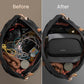 tomtoc Electronic Organizer Travel Case, Water Resistant Dual Compartment Tech Pouch Cable Organization Storage Bag for Charger, Cord, Phone, Hard Drive, Power Bank, Accessories Travel Essentials - Roamly