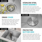 KRAUS Kore 21-Inch Undermount Workstation 16 Gauge Single Bowl Stainless Steel Kitchen Sink with Accessories, KWU111-21