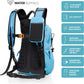 Water Buffalo Hydration Backpack - Sherpa 22L Hiking Backpack with Water Bladder - Water Backpack for Hiking with Waterproof Zippers, Phone & Pole Holders - Roamly
