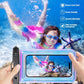Waterproof Phone Pouch Floating, IPX68 Waterproof Phone Case with Lanyard for iPhone 16 15 14 13 12 Pro Max Samsung S25 S24 S23 S22, Up to 7 Inch, Beach Vacation Essentials, Dazzling Purple
