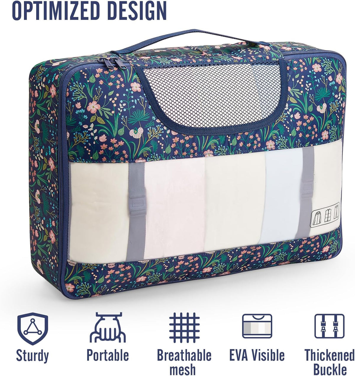 Veken 10 Set Packing Cubes for Travel Essential, Suitcase Organizer Bags in 4 Sizes, Carry-On Luggage Accessories with Large Laundry & Hanging Toiletry Bag, Must-Have for Airplane, Road Trip & Camping - Roamly