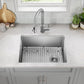 KRAUS Fairlane 25-inch Undermount Single Bowl 18-Gauge Stainless Steel Kitchen Sink, KHU641-25
