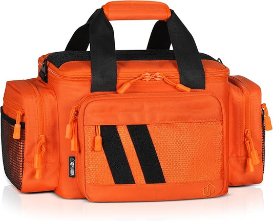 Savior Equipment Specialist Series Tactical Triple Pistol Shooting Range Hunting Duffle Bag Gun Carrying Case, Rigid Compartment Frame, Lockable Zippers