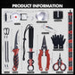 Goture Fishing Tool Kit,Fishing Pliers,Fillet Knife with Sheath,Fish Lip Gripper,Fish Hook Remover,Lanyard,Line Scissors,Sharpener,Stainless Steel Soap,Saltwater Gear Kit,Red/Pink,Gifts for Men/Women