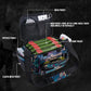 Goture Fishing Tackle Bag with 4 Tackle Boxes, Soft Side 600D Water-Resistant Cross Body Sling Fishing Bag, Small Saltwater Gear Storage Tactical Bags, Gifts for Men/Women (15.75"x9.45"x8.27")