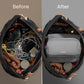tomtoc Electronic Organizer Travel Case, Water Resistant Dual Compartment Tech Pouch Cable Organization Storage Bag for Charger, Cord, Phone, Hard Drive, Power Bank, Accessories Travel Essentials - Roamly