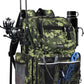 HXLGMD Fishing Backpack with Rod Holders, 43L Large Water Resistant Tackle Bag Storage Gear and Equipment with Cooler for Men Fishing, Camping, Hiking, Green