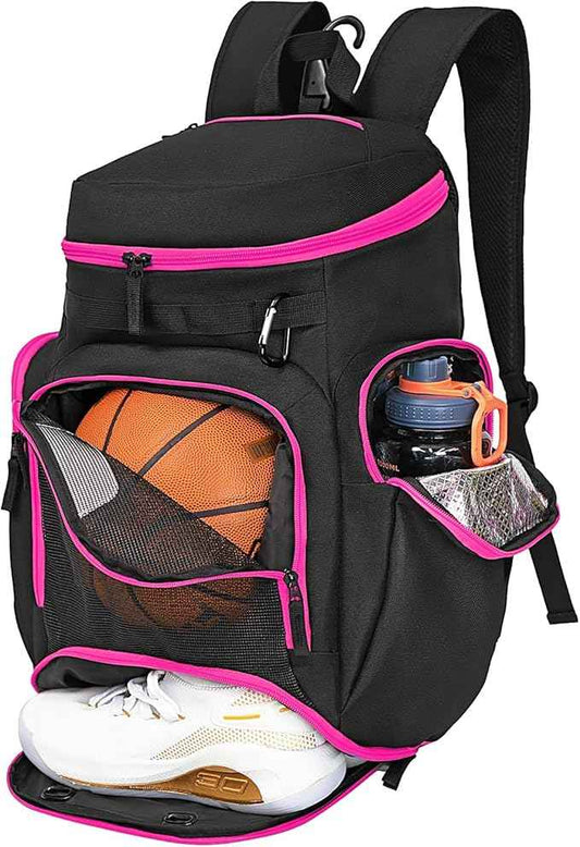 LARIPOP Basketball Backpack Bag with Ball Compartment Ventilated Shoe Compartment for Men Youth Soccer Volleyball Training