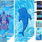 Microfiber Thin Lightweight Beach Towel Sand Free Quick Dry Absorbent Compact Towels for Swimming Pool Camping Beach Accessories Large Easy Pack Travel Things for Vacation Essentials Adult Gift