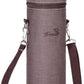 Tirrinia Single Bottle Wine Gift Carrier Bag, Insulated Travel Wine Cooler Tote with Shoulder Strap for Picnic, Party, BYOB Restaurant, Portable One Bottle Wine Chiller Container, Gift for Wine Lovers