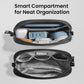 tomtoc Electronics Organizer Travel Case, Water Resistant Travel Bag Cable Organizer for Essentials, Tech Pouch Accessories Carry Storage for Cord, Phone, Cables, Airpods, USB Flash Drive, Daily Items - Roamly