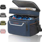 EVERFUN Small Cooler Bag 24/48 Can Insulated Lunch Box Double Deck Soft Leak-Proof Waterproof Collapsible Ice Chest for Men Women Work Travel Car Trip Picnic Beach