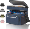 EVERFUN Small Cooler Bag 24/48 Can Insulated Lunch Box Double Deck Soft Leak-Proof Waterproof Collapsible Ice Chest for Men Women Work Travel Car Trip Picnic Beach