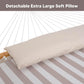 SUNCREAT Double Hammock with Stand Included, Outdoor Portable Hammock with Stand, Light Gray Stripes