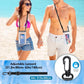 Large Waterproof Phone Pouch Universal Phone Waterproof Case for iPhone 15 14 13 12 Pro Max Galaxy S22 S21 IPX8 Water Proof Dry Bag with Wide Lanyard Large Capacity Waterproof Bag for Swimming