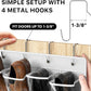 Simple Houseware 24 Pockets Large Clear Pockets Over The Door Hanging Shoe Organizer, White (56" x 22.5")