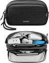 tomtoc Electronic Organizer Travel Case Performance, Water Resistant Dual Compartment Cable Organization Storage Bag for Charger, Cord, Phone, Hard Drive, Power Bank, Accessories Travel Essentials - Roamly