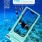 wellhouse Waterproof Phone Pouch, Waterproof Phone Case for iPhone 16 15 14 13 12 Pro Max XS Samsung, IPX8 3D Cellphone Dry Bag Beach Essentials (1 Pack - Crystal Green8.0, 8 inch)
